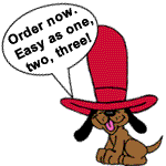 Order now. Easy as one, two, three!